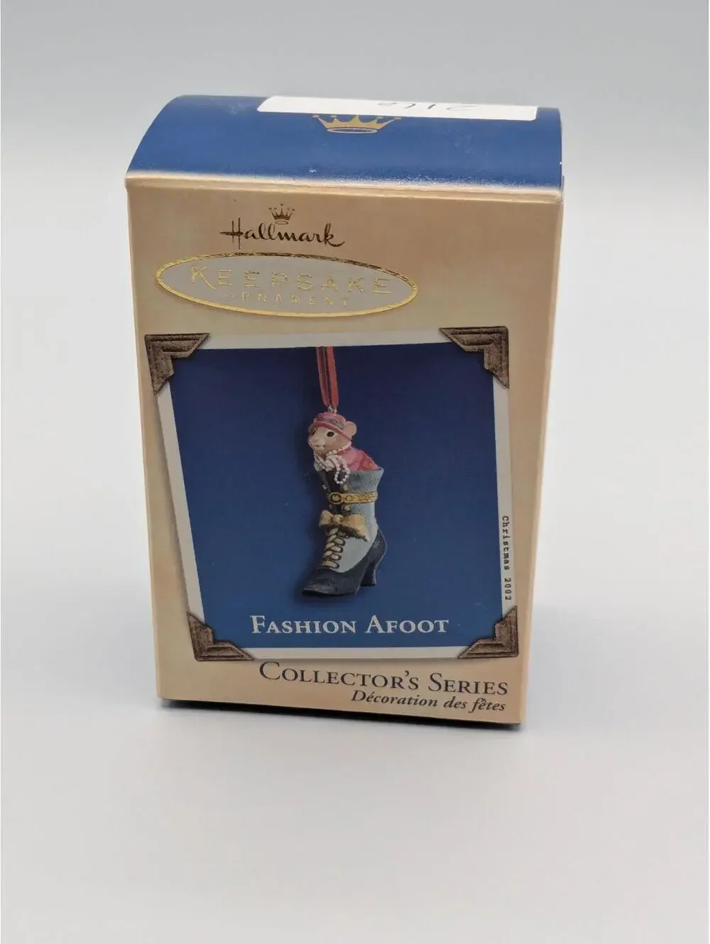 Hallmark Keepsake Fashion Afoot 2002, 3rd Final in the Series Porcelain Ornament
